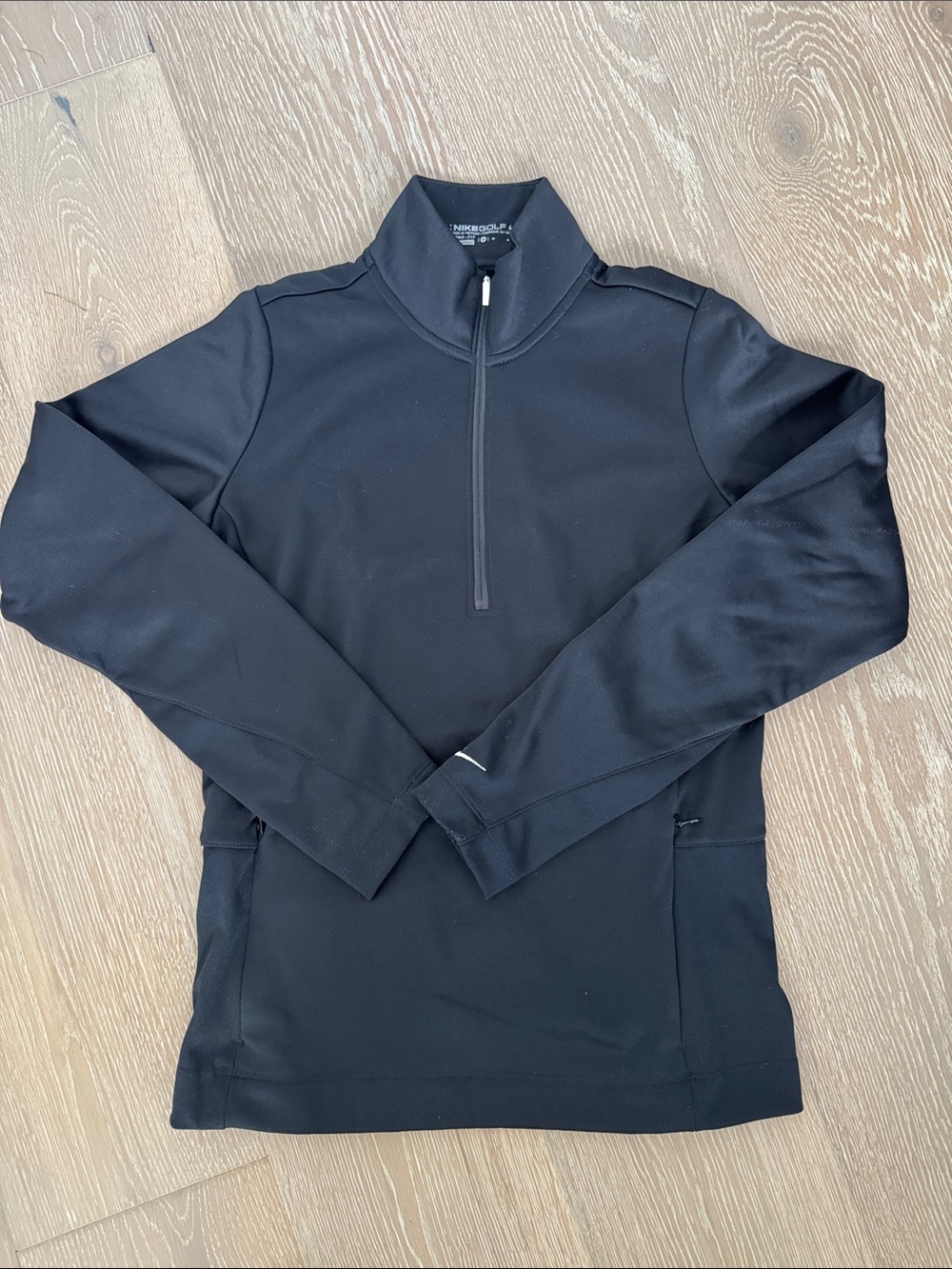 NIKE Black Lightweight Half-Zip Shirt Jacket